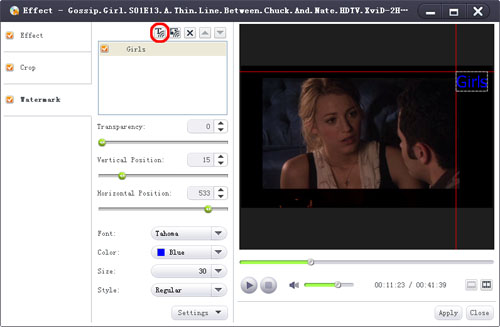 How to watermark DVD video