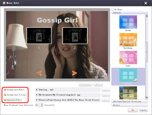 How to edit DVD menu