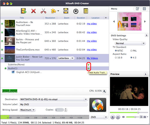 Xilisoft DVD Creator for Mac