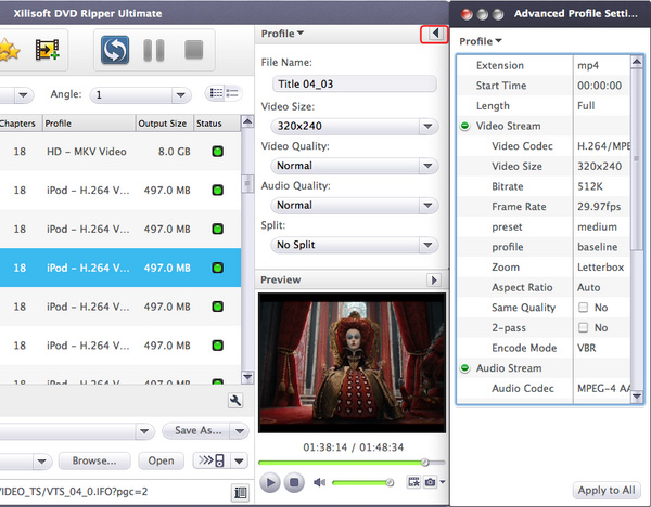 Xilisoft DVD to Video Ultimate For Mac