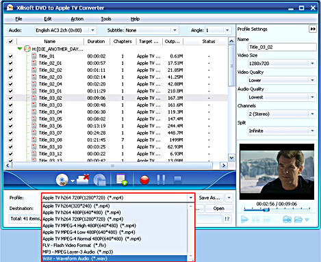 Xilisoft DVD to Apple TV Converter