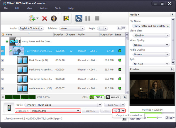Xilisoft DVD to iPhone Converter