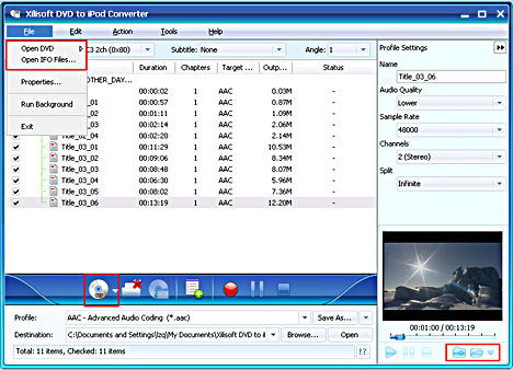 Xilisoft DVD to iPod Converter