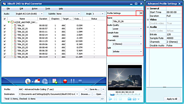 Xilisoft DVD to iPod Converter