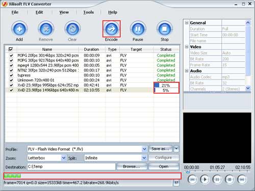 How to convert FLV with Xilisoft FLV Converter