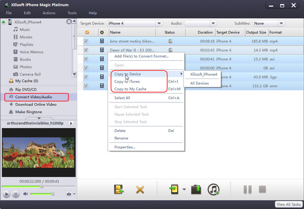 Convert and transfer any videos/audios to iPad