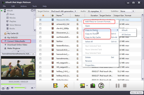Convert and transfer any videos/audios to iPad