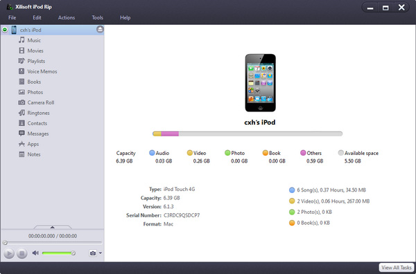 iPod to computer transfer