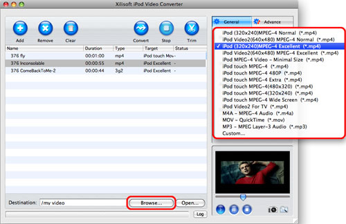 Convert videos to iPod on Mac, Mac convert videos to iPod, video　to iPod converter on Mac
