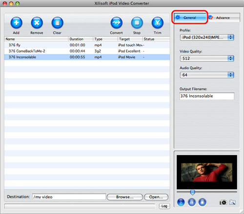 How to put video to iPod on Mac