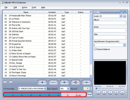Xilisoft MP3 CD Burner