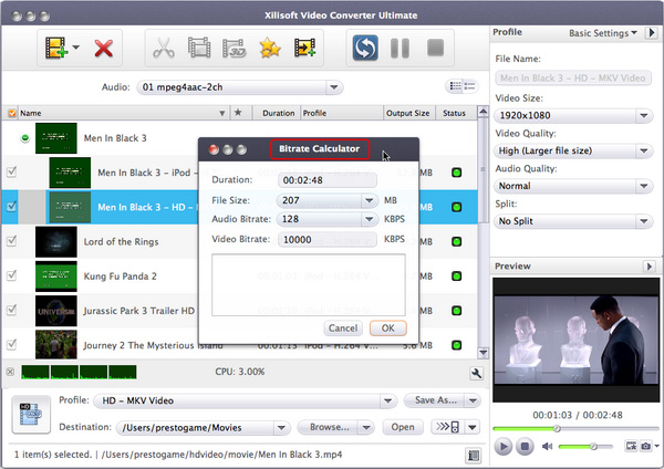 Xilisoft Video Converter Ultimate for Mac