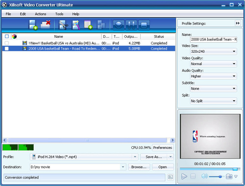 Convert FLV to iPod, FLV to iPod converter, video converter