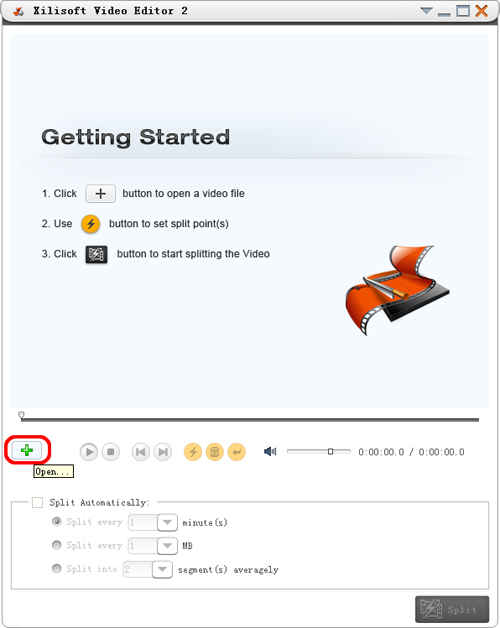 add the file you want to split