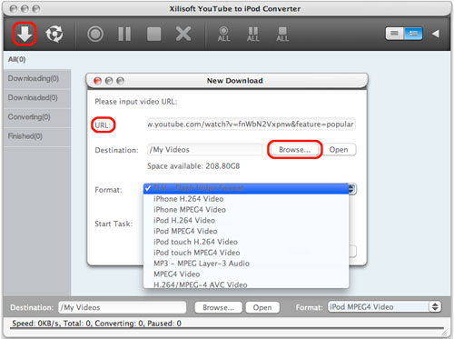 Xilisoft YouTube to iPod Converter for Mac