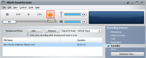 record your voice and make your songs