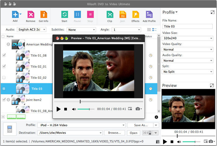 Xilisoft DVD to Video for Mac