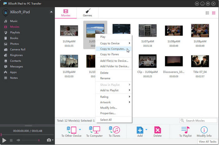 Xilisoft iPad to PC Transfer