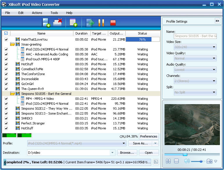 Xilisoft iPod Video Converter - iPod converter