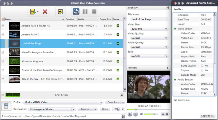 Xilisoft iPod Video Converter for Mac