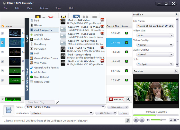 Xilisoft MP4 Converter