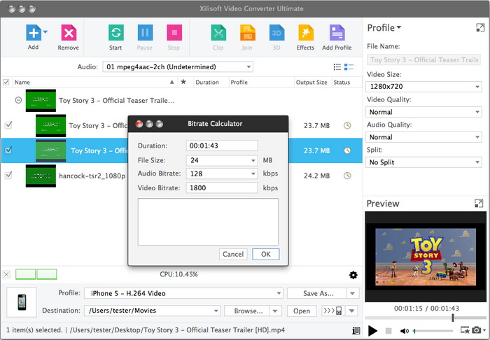 Xilisoft Video Converter Ultimate for Mac